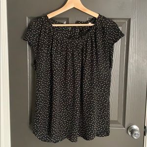 Short sleeve printed blouse